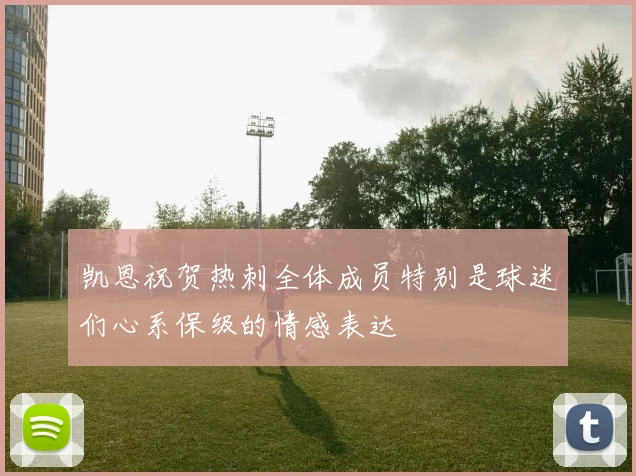 凯恩祝贺热刺全体成员特别是球迷们心系保级的情感表达